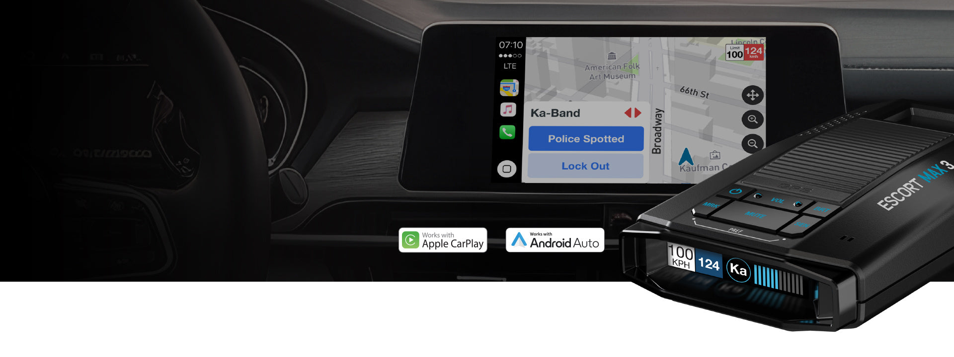 Escort MAX 3 radar detector hero banner
