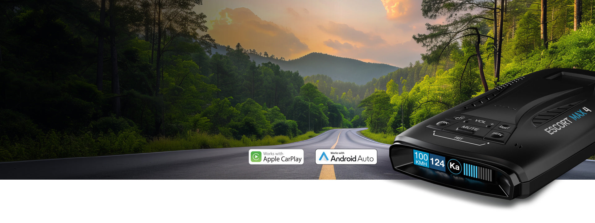 MAX 4 Escort portable radar detector hero banner desktop