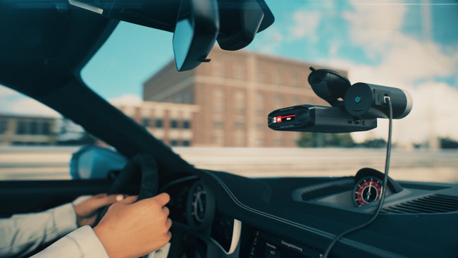 Escort M2 Smart Dash Cam on windshield