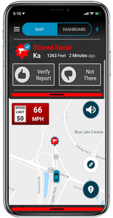 shared alerts in Escort Live App on smartphone