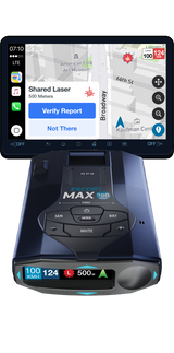 MAX 360 MKII portable radar detector drivesmarter Carplay