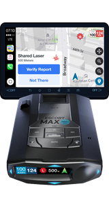 MAX 360c MKII portable radar detector drivesmarter carplay