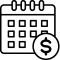 payment options calendar icon