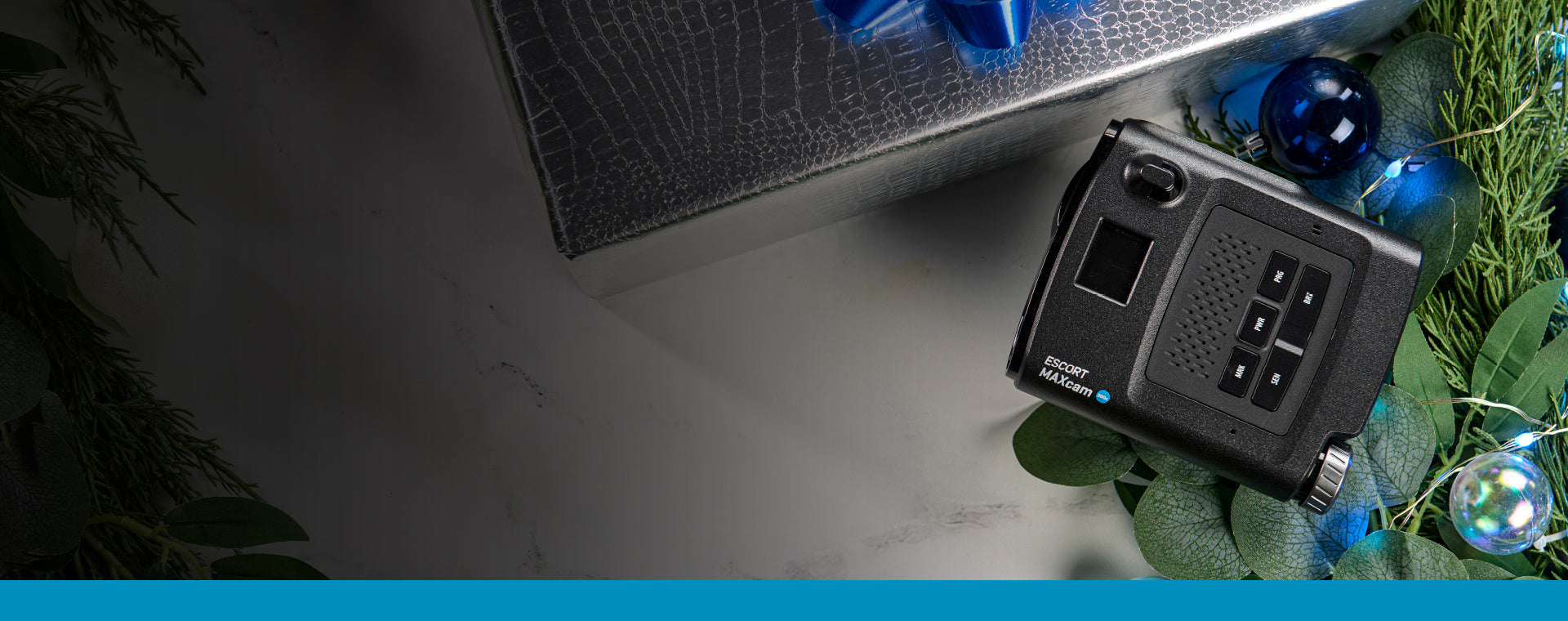 Escort Maxcam 360c with holiday decorations